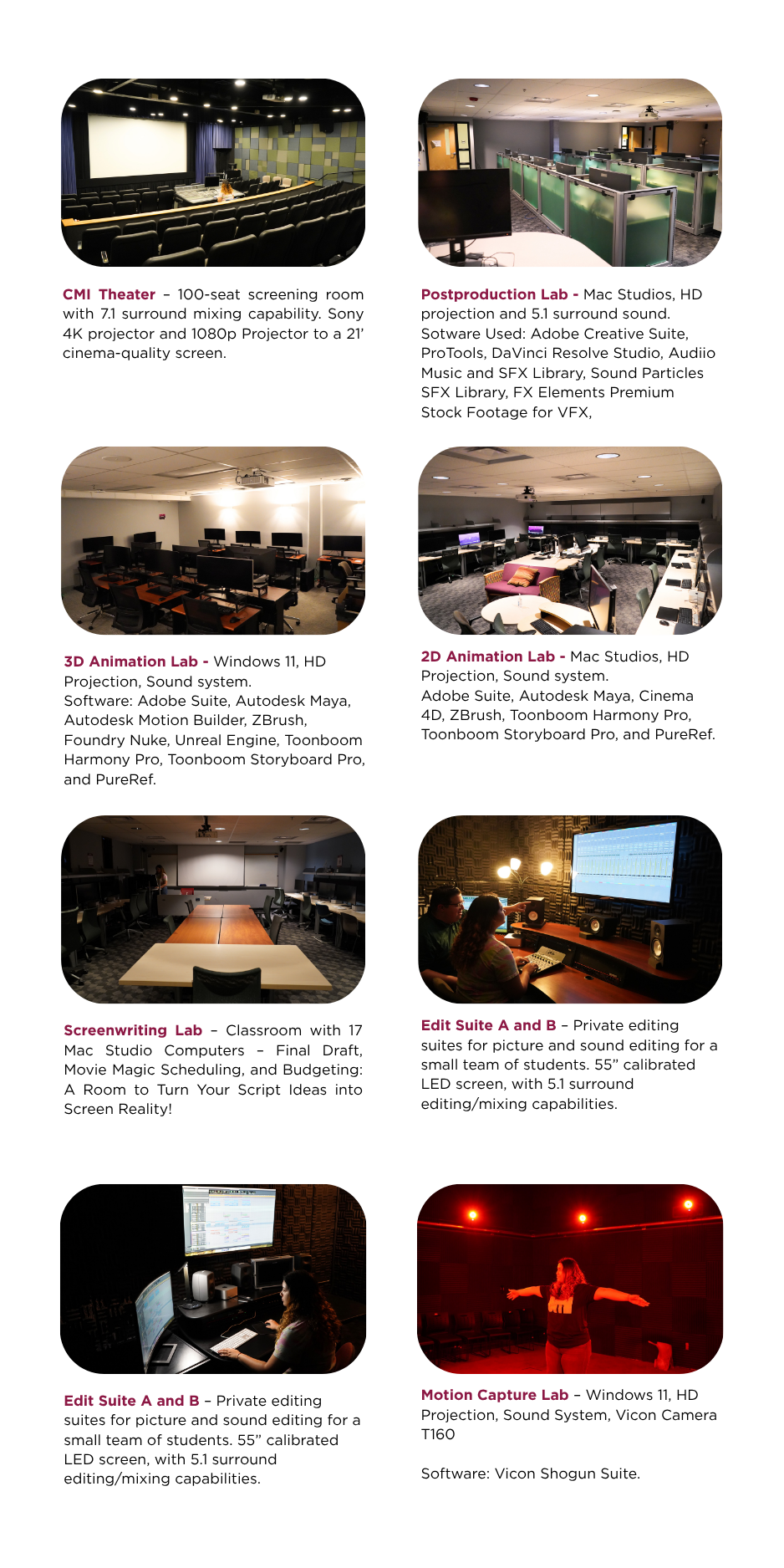 CMI Facilities Overview